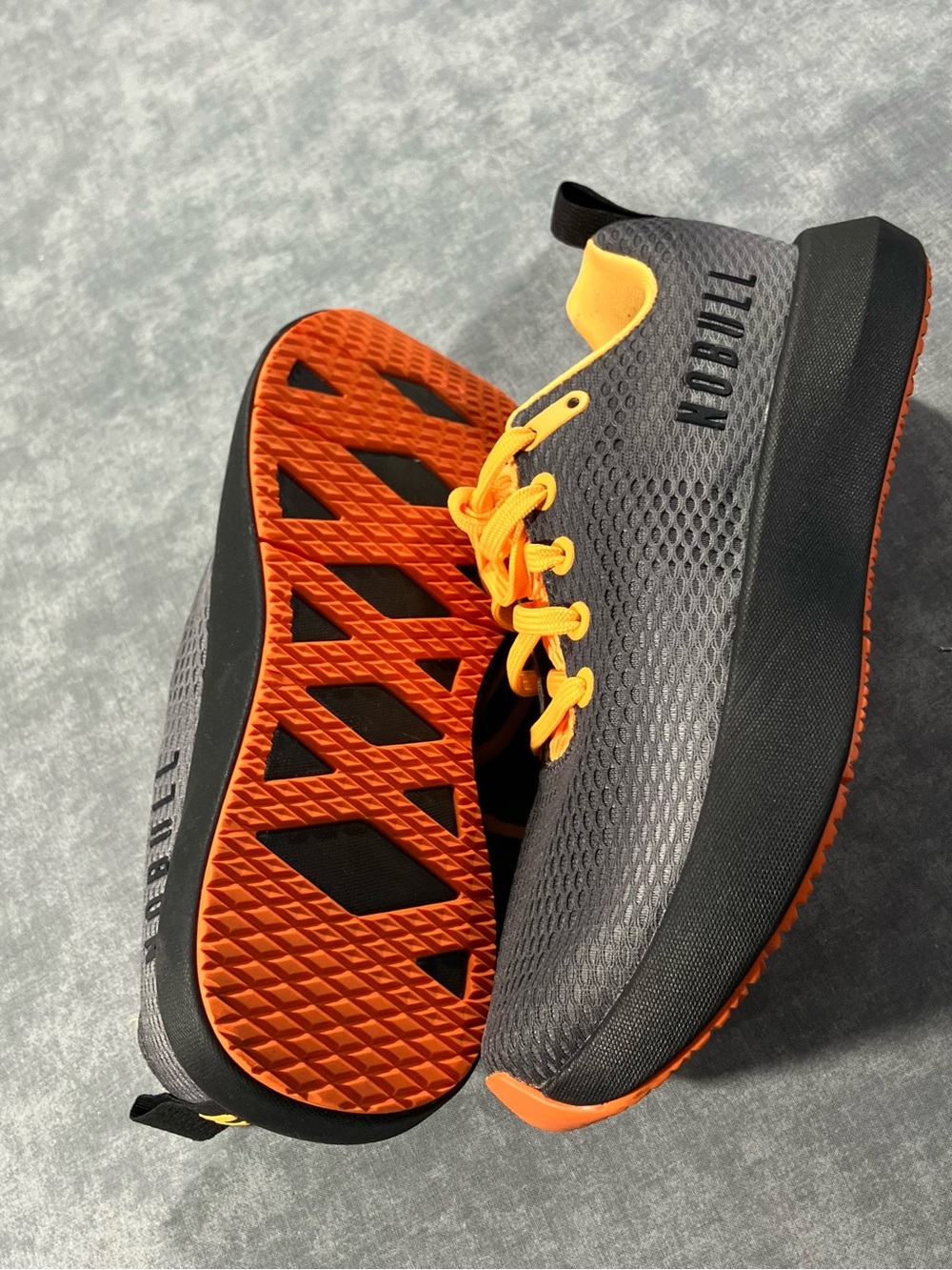 NOBULL Runner Drive 2 Gray Orange Women’s 8 – Lightly Worn - Picture 4 of 6